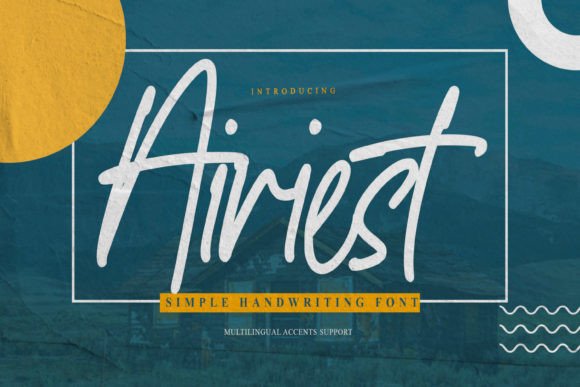 Airiest: A Natural Handwritten Font for Business Branding