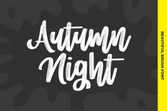 Autumn Night: A Natural Handwriting Font for Web Design Projects