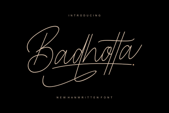Badhotta: A Handwritten Font That Elevates Small Business Branding