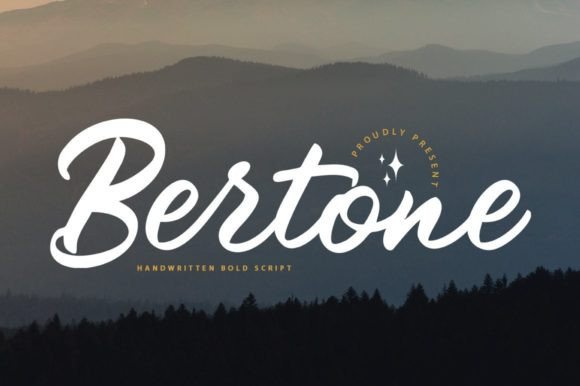 Bertone: A Natural Smooth Brush Font for Dynamic Branding Projects