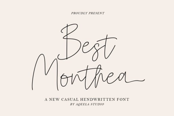 Best Monthea: A Stylish Script Font for Professional Branding