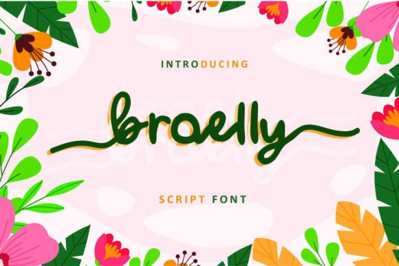 Broelly: A Bold Handwritten Font for Elegant Editorial Design