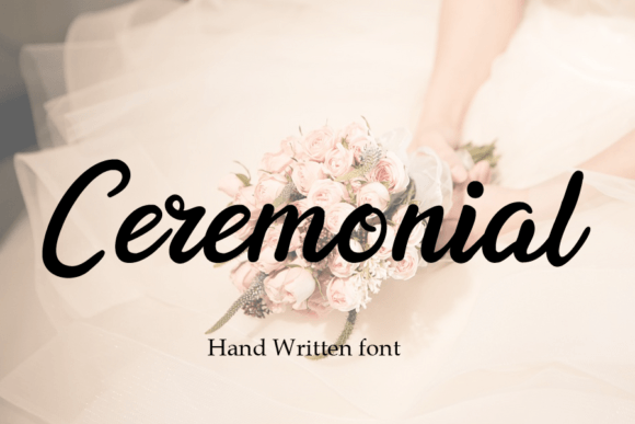 Ceremonial: A Handwritten Script Font for Elegant Editorial Design