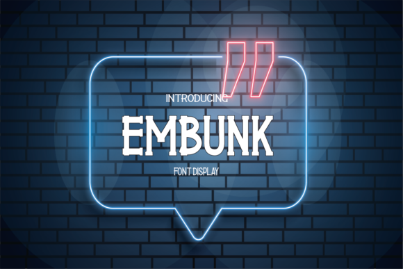 Embunk: A Cool and Natural Serif Font for Branding and Creative Design