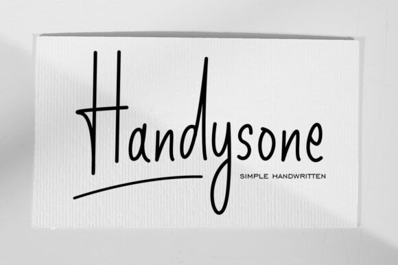 Handysone: A Simple & Elegant Handwritten Font for Handmade Labels, Invitations & More