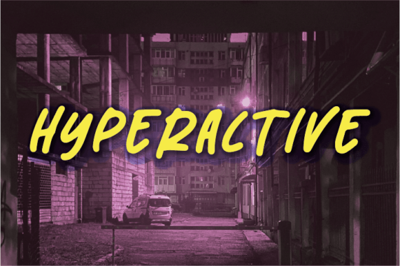 Hyperactive: A Natural Handwritten Font for Dynamic Branding Projects