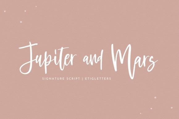Jupiter and Mars: A Handwritten Font for Modern Web Branding