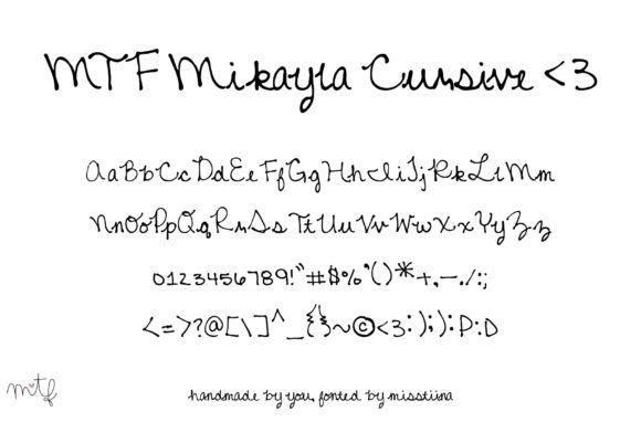 Mikayla Cursive: A Handwritten Font for Elegant Editorial Typography