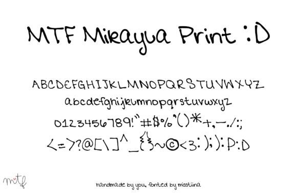 Mikayla Print: A Handwritten Font That Elevates Maker Designs