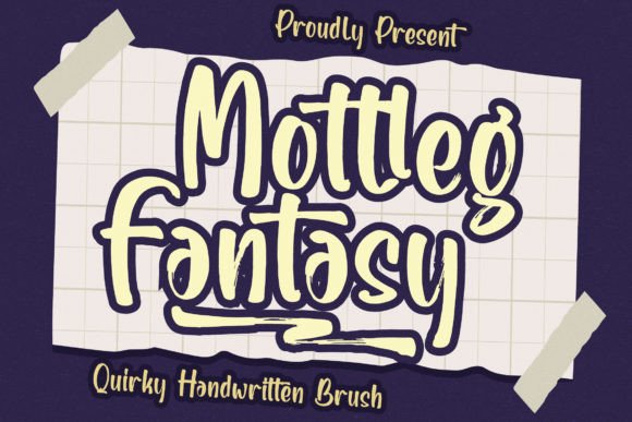 Motlleg Fantasy: A Quirky Handwritten Font for Web Design and Digital Branding