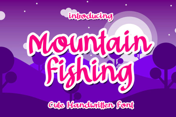Mountain Fishing: A Quirky Handwritten Font for Crafters and Sellers