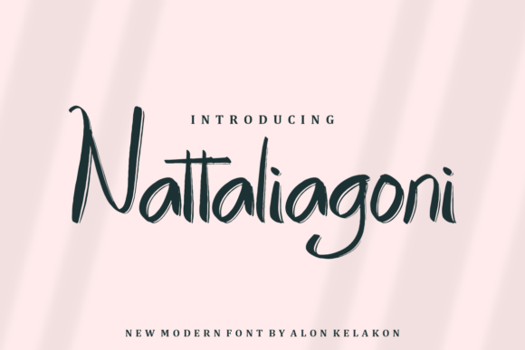 Nattaliagoni: A Fresh Handwritten Font for Editorial Elegance