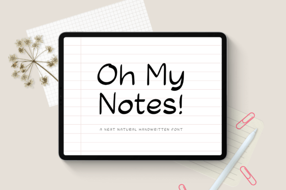 Oh My Notes: A Versatile Handwritten Font for Designers