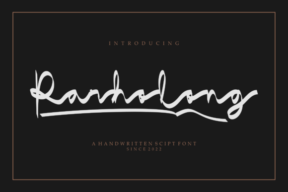 Parholong: A Handwritten Font That Brings Elegance to Editorial Design