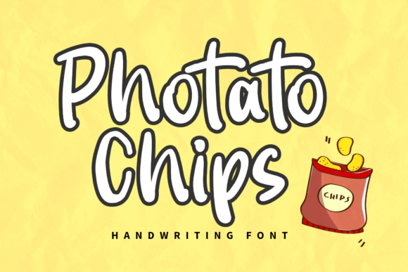 Photato Chips: A Charming Handwritten Font for Crafters and Makers