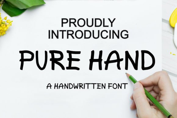 Pure Hand: A Whimsical Handwritten Font for Creative Branding Projects