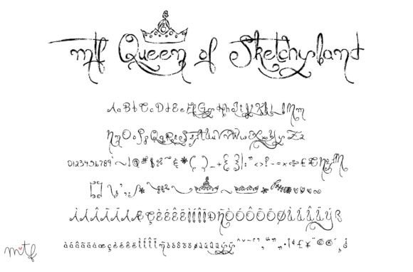 Queen of Sketchyland: A Script Handwritten Font for Elegant Branding