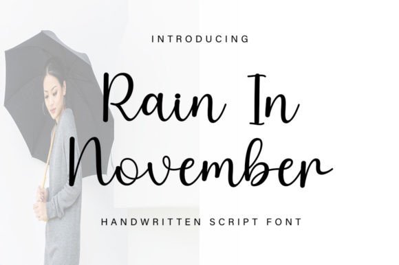 Rain in November: A Handwritten Font for Elegant Digital Campaigns