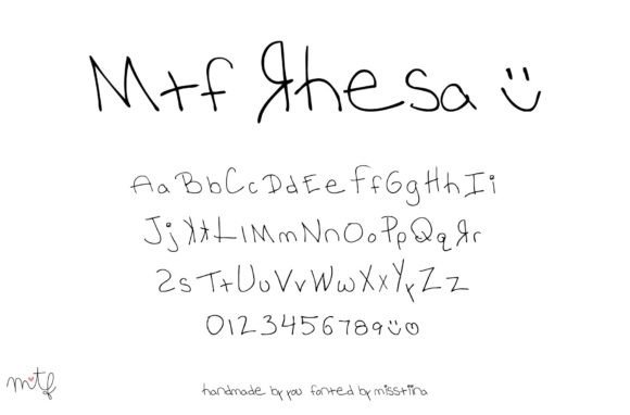 Rhesa: A Childlike Handwritten Font for Dainty Digital Typography