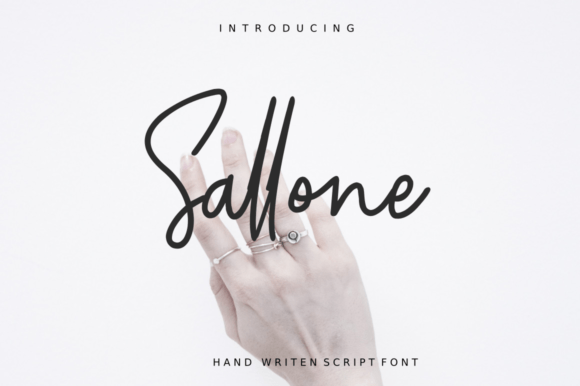 Sallone: Elegant Script Font for Digital Branding and Web Design