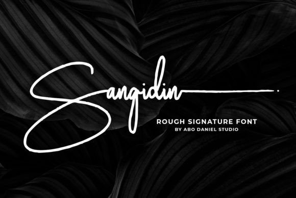 Sangidin: A Rough Signature Font for Editorial Design and Digital Publishing
