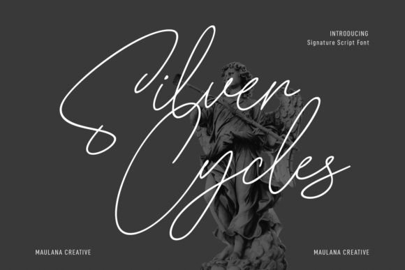 Silver Cycles: A Handwritten Font for Elegant Editorial Design
