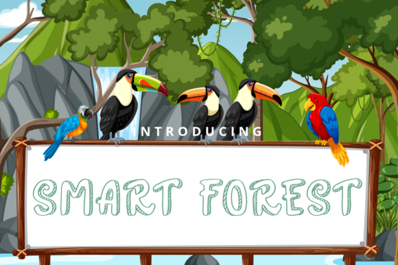 Smart Forest: A Daring Display Font for Nature-Inspired Branding