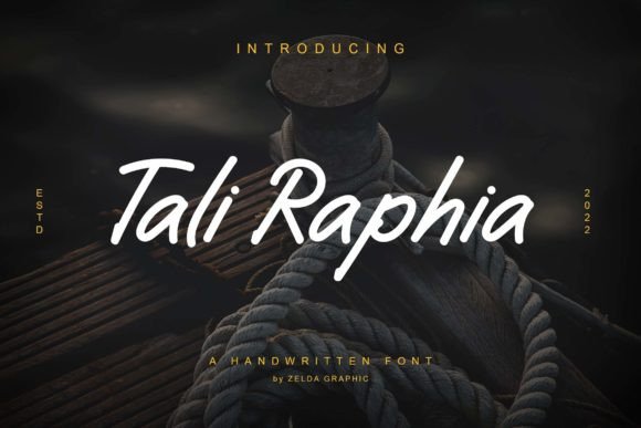Tali Raphia: A Modern Handwritten Font for Crafters and Product Designers