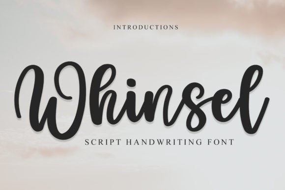Whinsel: A Bold Handwritten Font That Elevates Small Business Branding