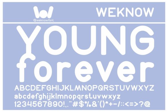 Young and Forever: A Sweet Display Font for Creative Projects